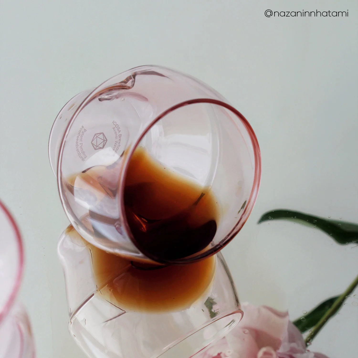 AVENSI WAVE - Aeresso Glass – Pink - Entire Goods